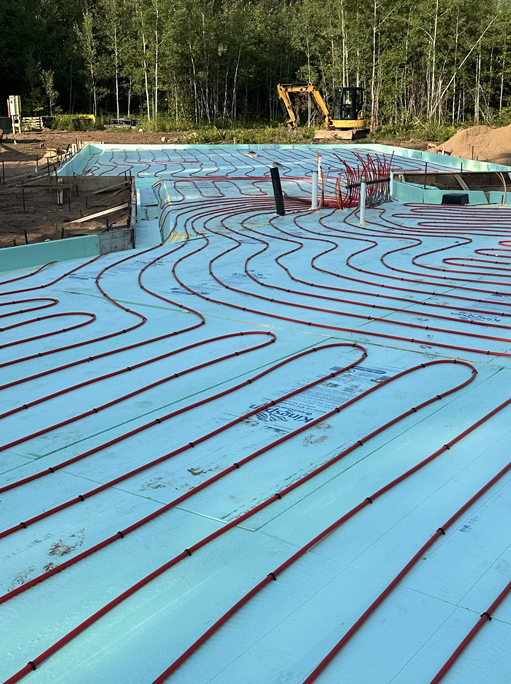 in floor radiant heat whole house installation